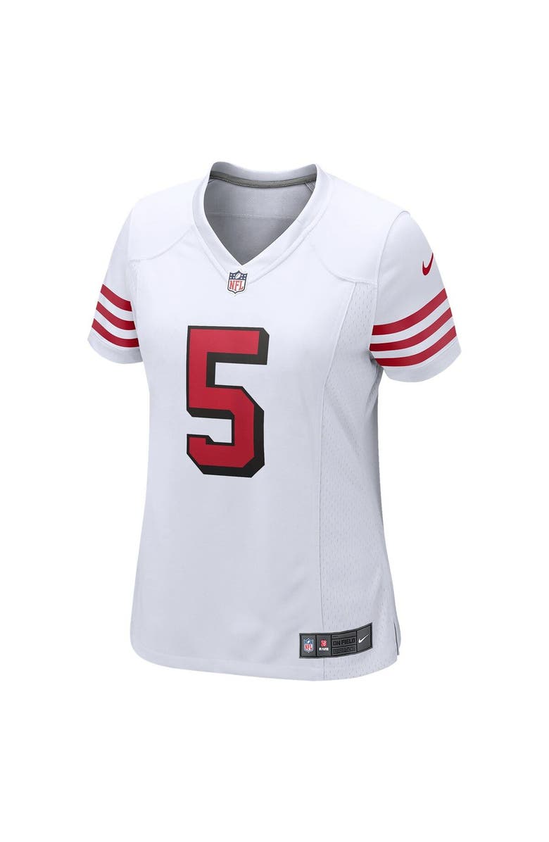 Nike Women's Nike Trey Lance White San Francisco 49ers Player Jersey, Alternate, color, 