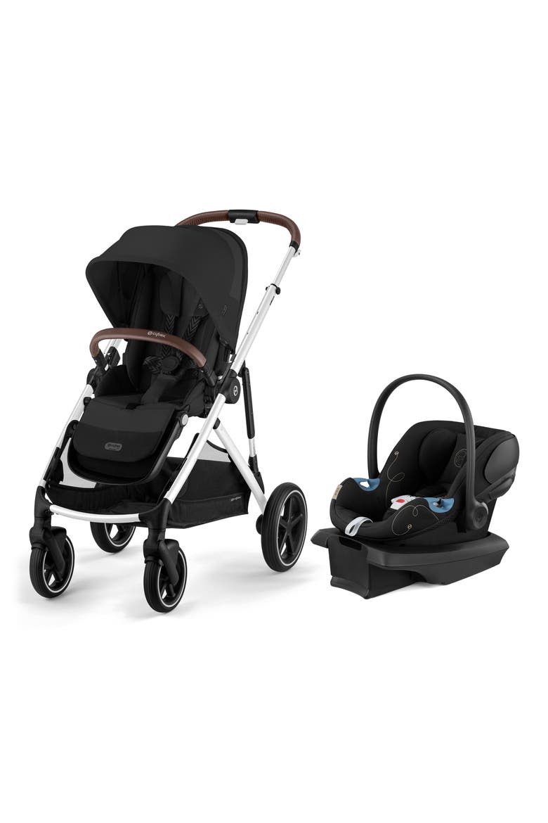 Gazelle S & Aton G Stroller & Car Seat Travel System, Alternate, color, MOON BLACK