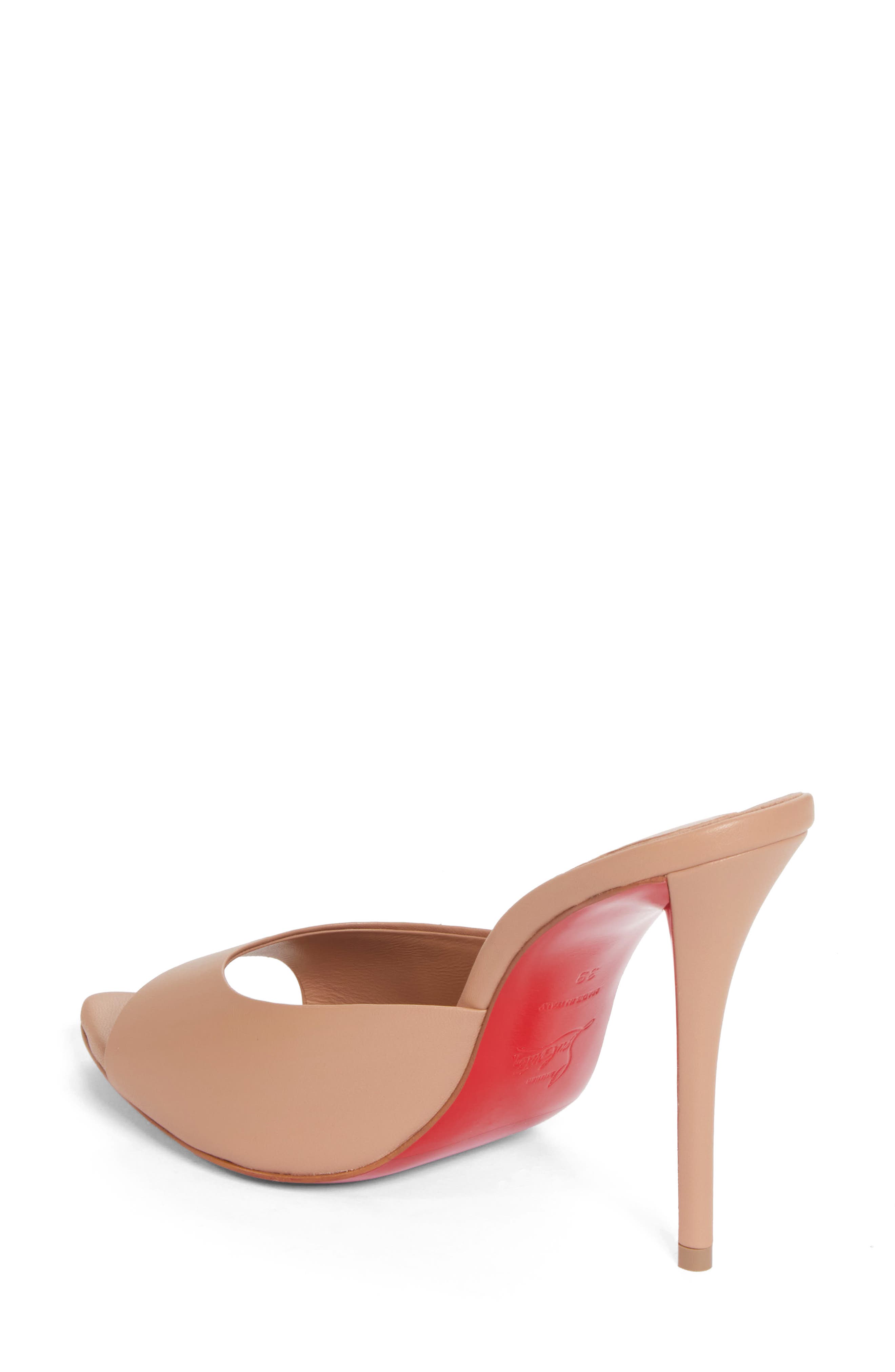 Christian Louboutin Miss Z Pointed Toe Sandal, Alternate, color, Blush/ Blush