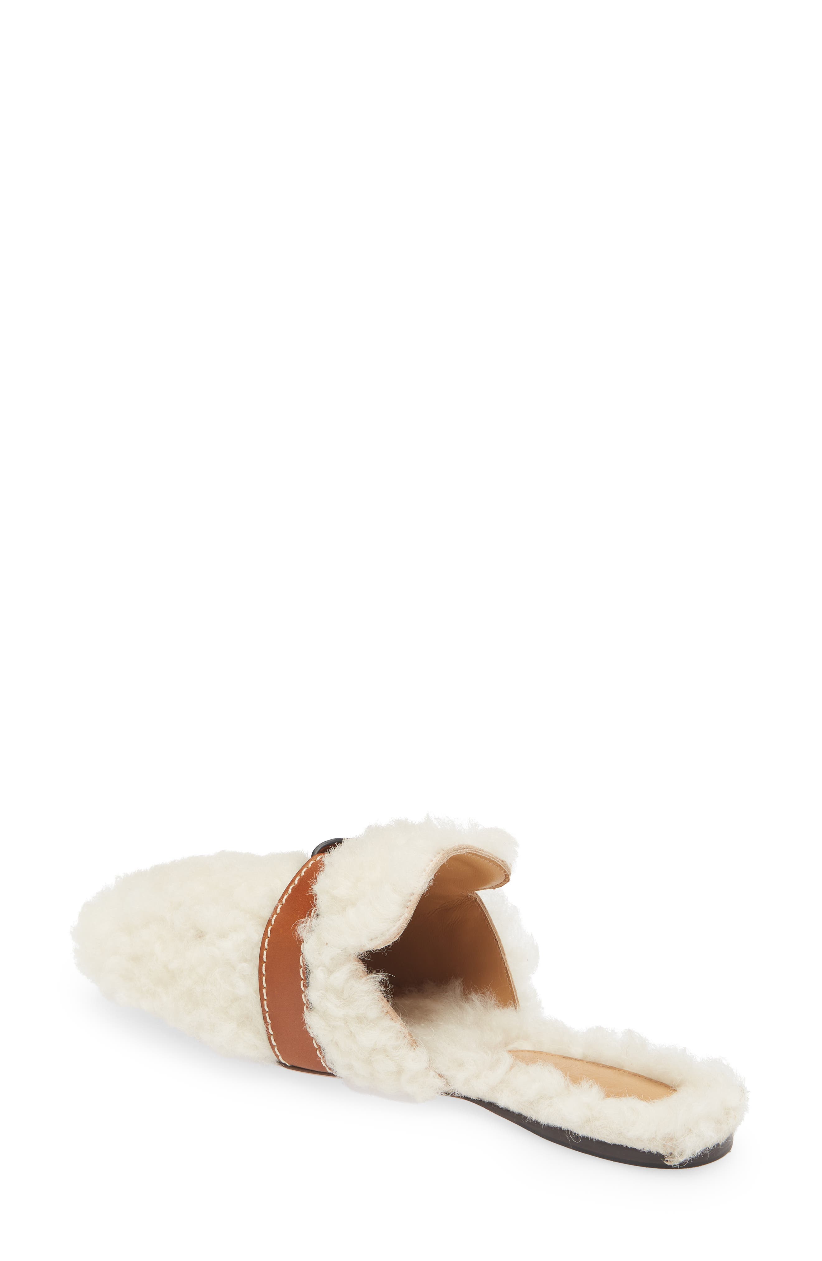 Loewe Gate Genuine Shearling Mule, Alternate, color, 