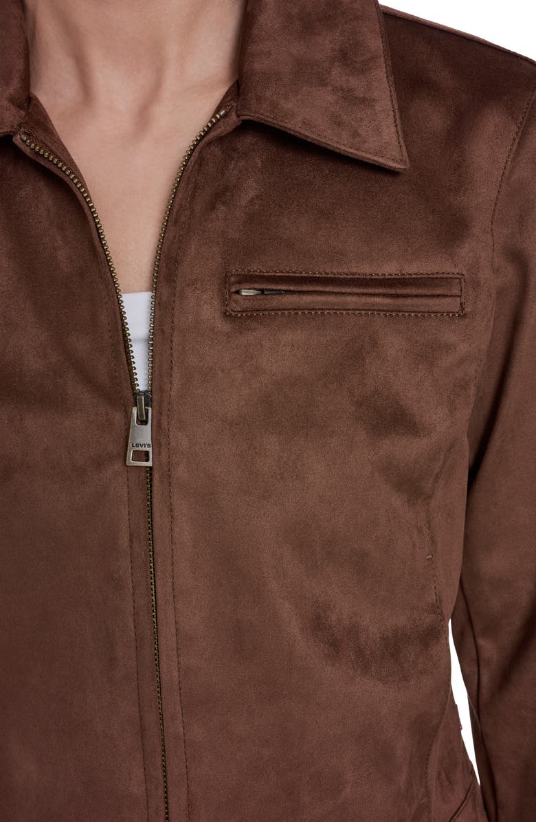 Levi's Faux Suede Jacket, Alternate, color, Maple Faux Suede