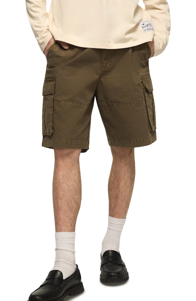 Lucky Brand Classic Cargo Shorts, Main, color, Burnt Olive
