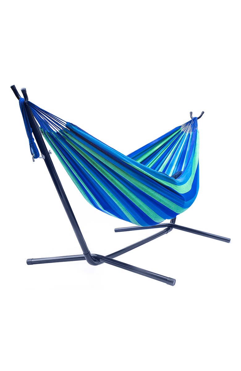 SORBUS Steel Stand Double Hammock, Main, color, Multi