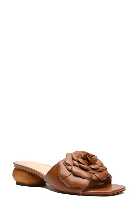 Rose Floral Slide Sandal