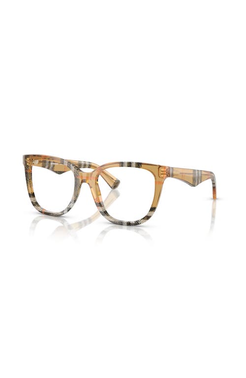 Burberry 51mm Square Optical Glasses In Brown