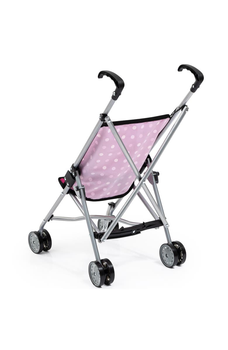 Bayer Design Buggy Umbrella Stroller, Hot Pink & White Polka Dots ,Dolls Up to 18 Inches, Alternate, color, Multicolored