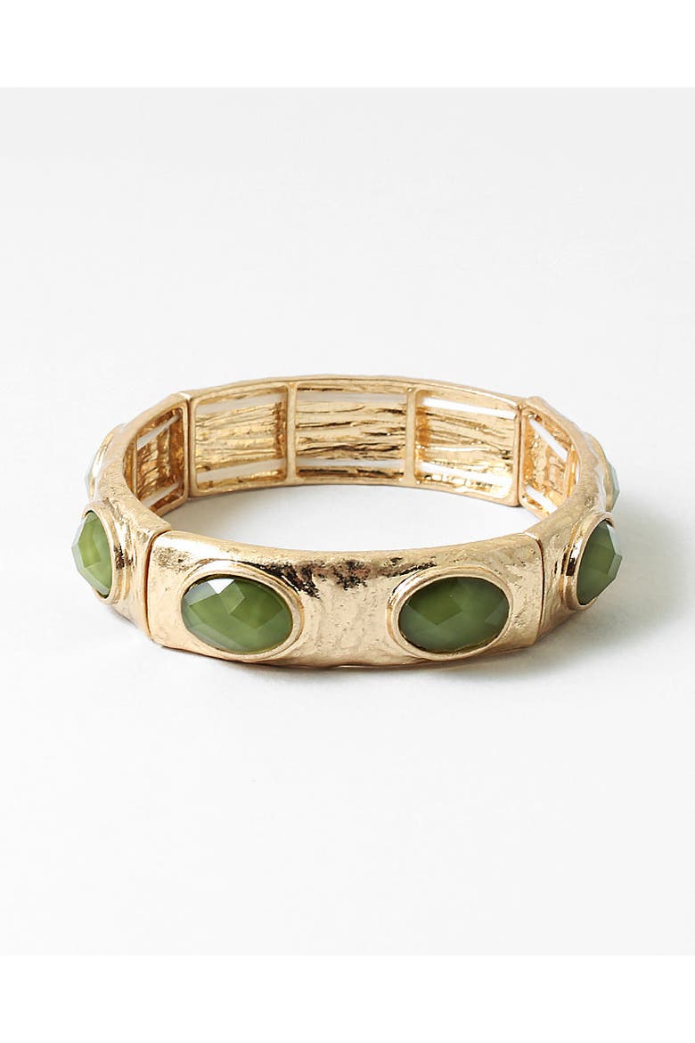 Garden Glow Stretch Chunky Bracelet, Main, color, Gold