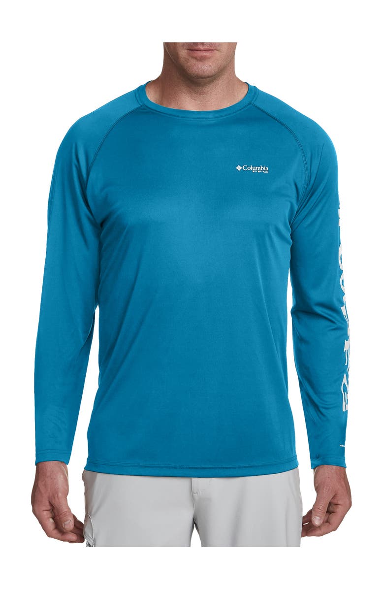 Columbia Big & Tall Terminal Tackle Shirt, Alternate, color, Blue Echo
