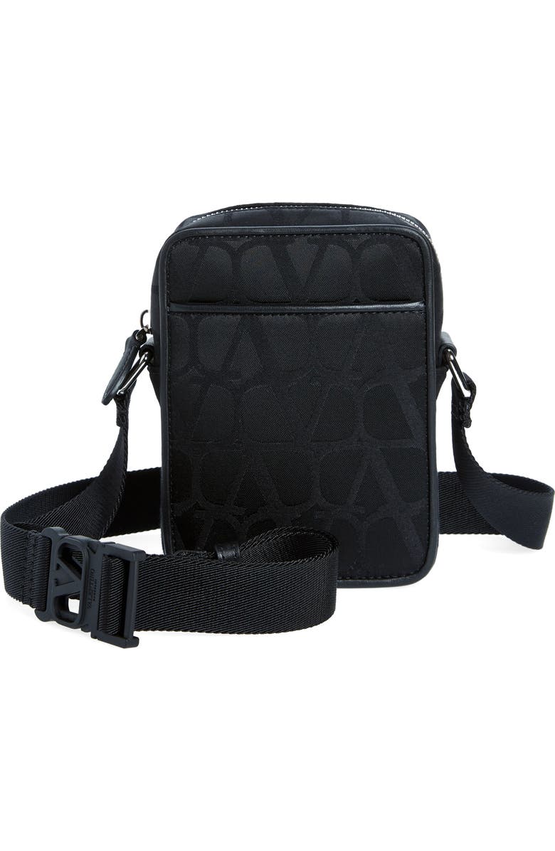 Valentino Garavani Small Logo Canvas Crossbody Bag, Main, color,