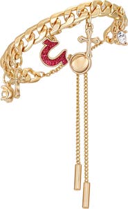 True Religion Horseshoe Cross Slider Bracelet