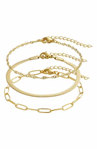 Set of 3 Assorted Chain Bracelets