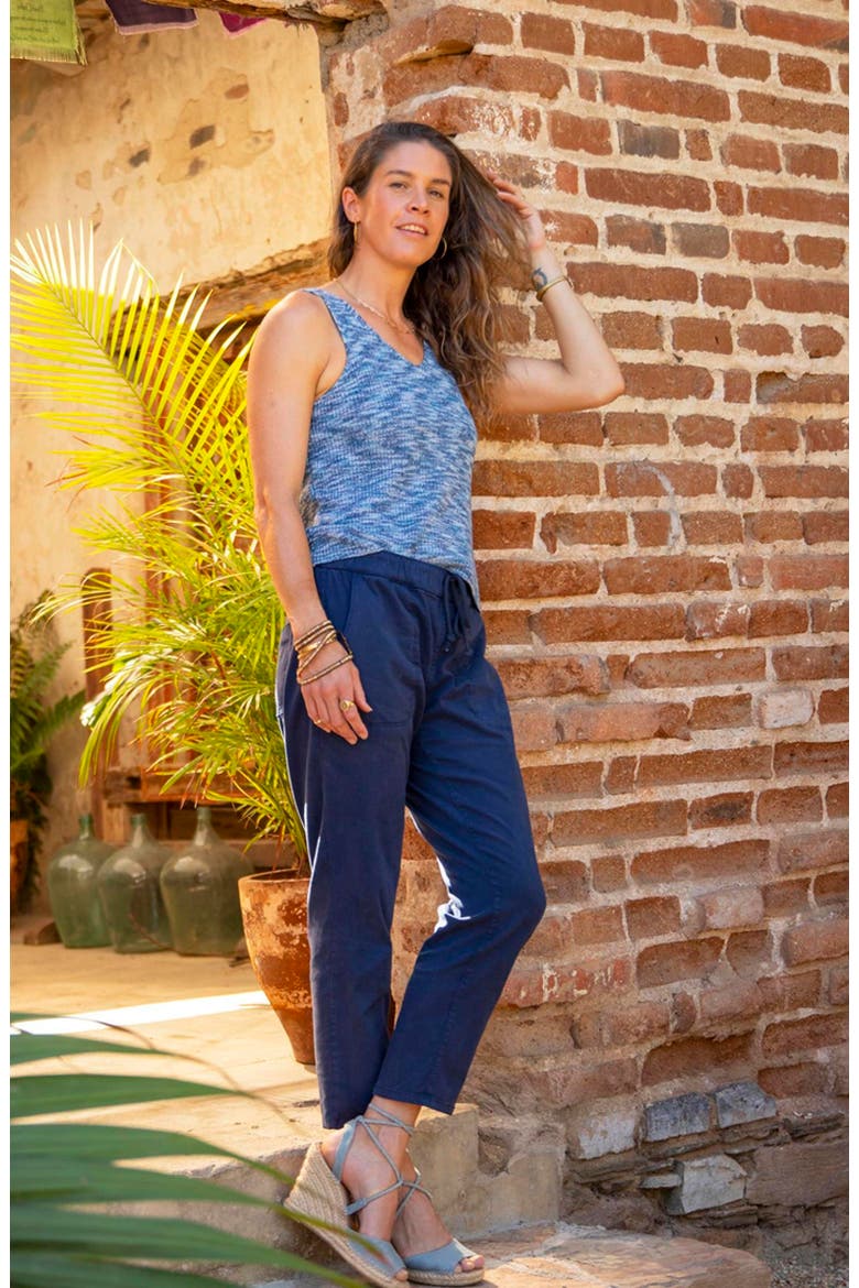 Zoe Twill Pant, Alternate, color, Navy