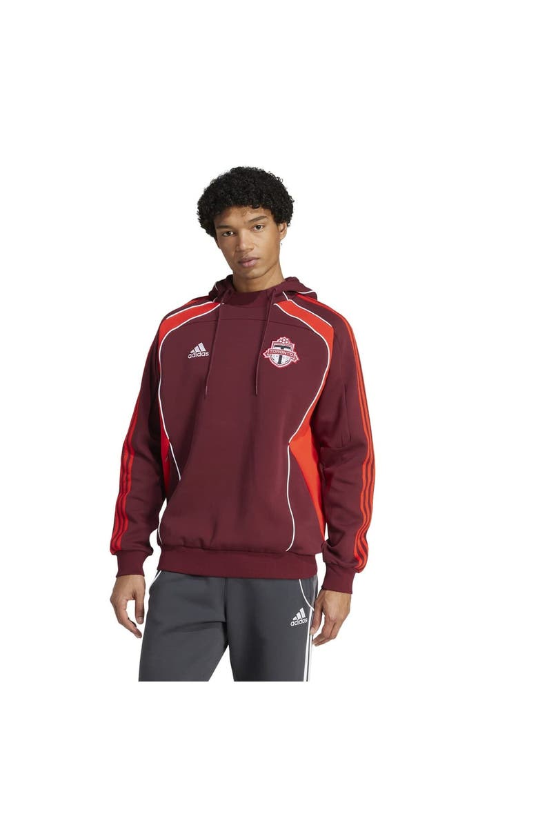 adidas Men's adidas Red Toronto FC 2025 Travel Pullover Hoodie, Main, color, 