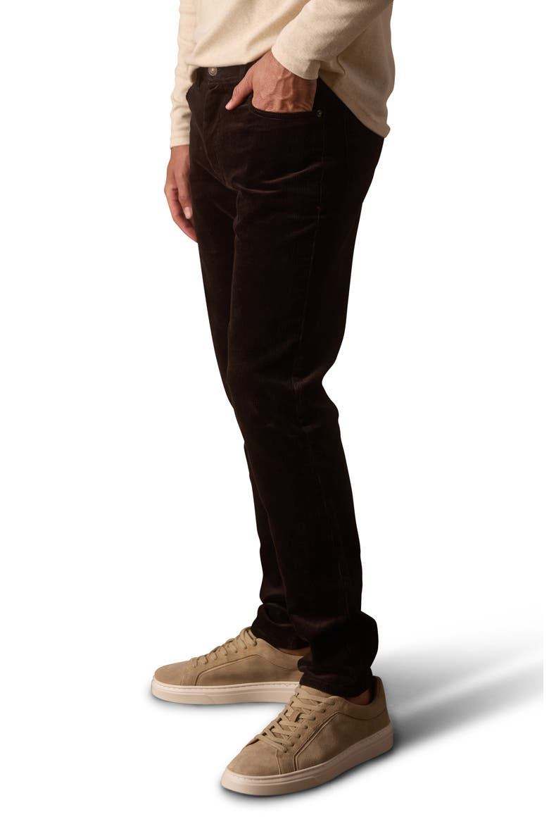 Stretch Corduroy Five Pocket Pants, Alternate, color, DARK BROWN