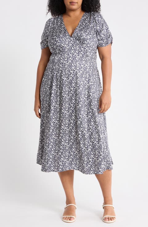 grey floral dress Women's Dresses Port