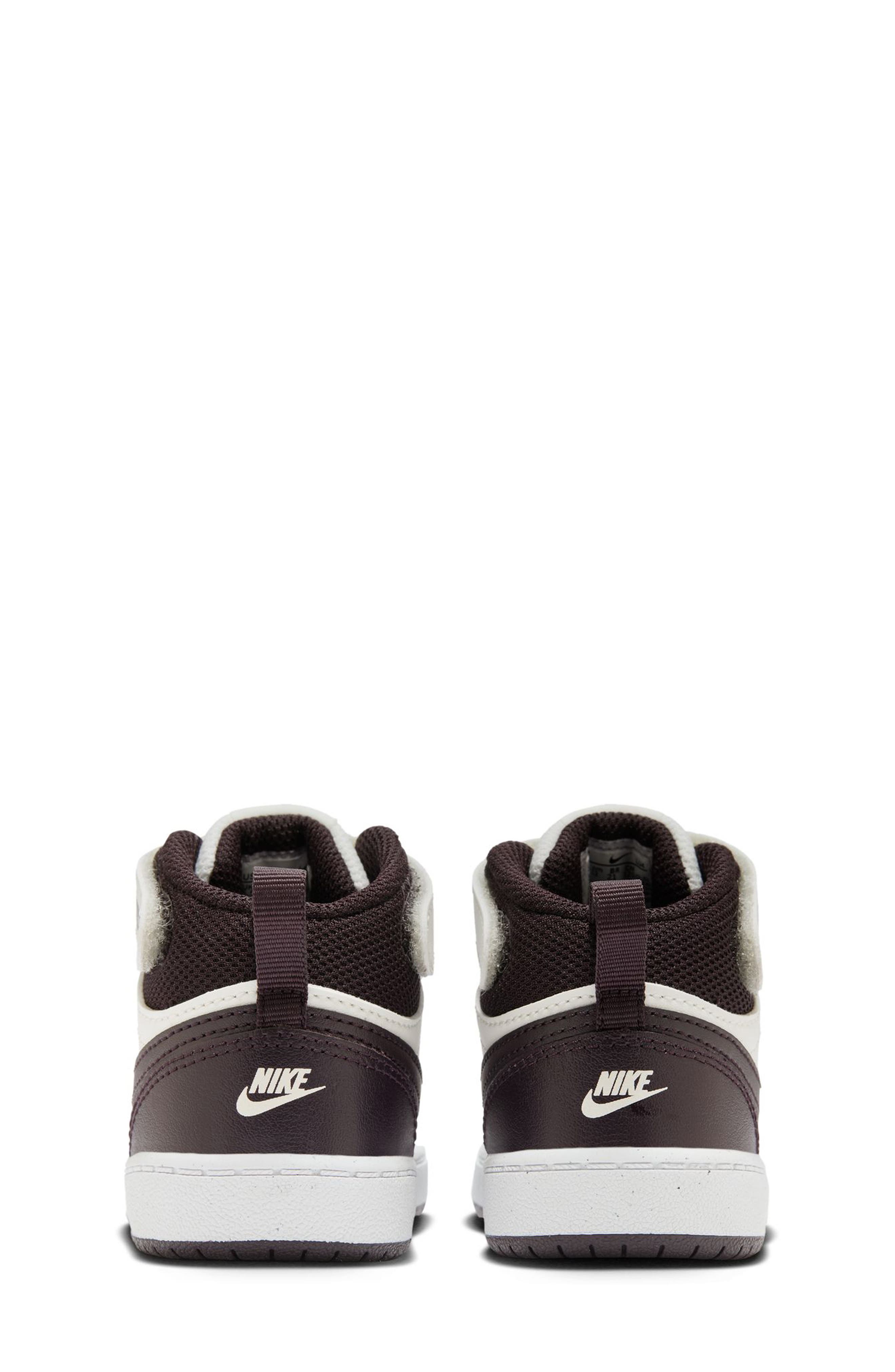 Kids' Court Borough Mid 2 Sneaker, Alternate, color, SAIL/ BURGUNDY ASH/ WHITE