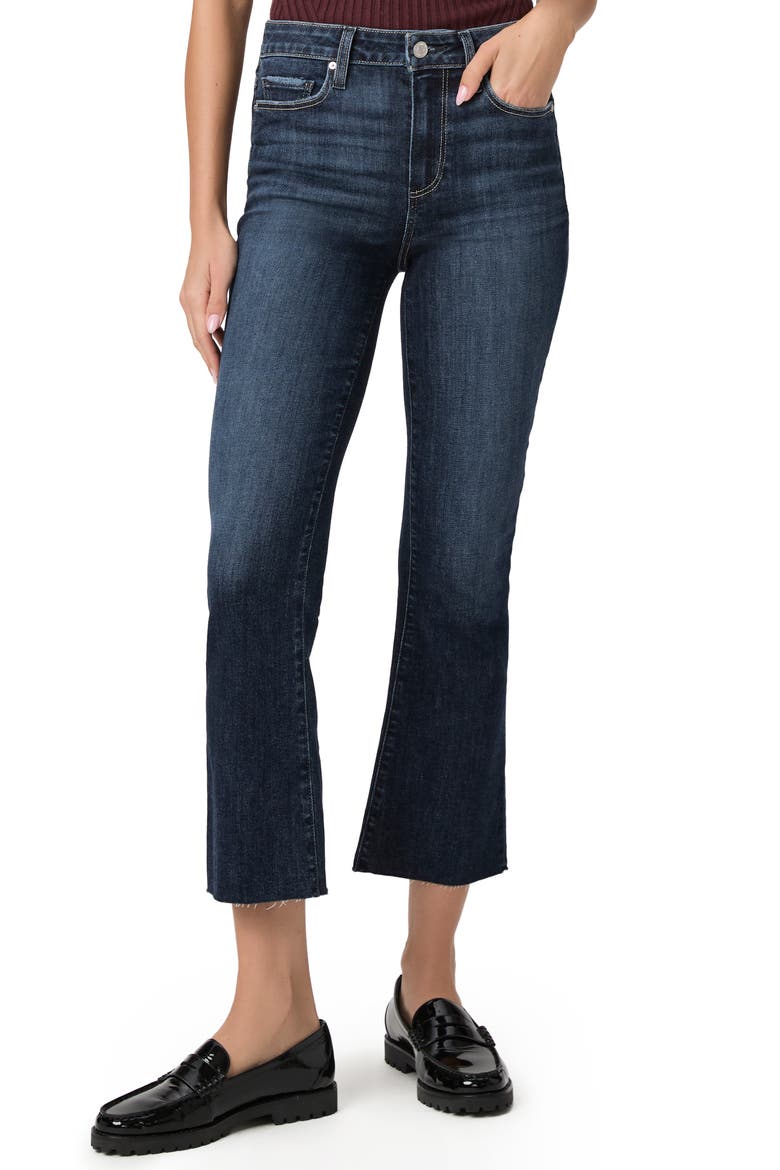 Colette Raw Hem Crop Flare Leg Jeans, Main, color, SHIPWRECK