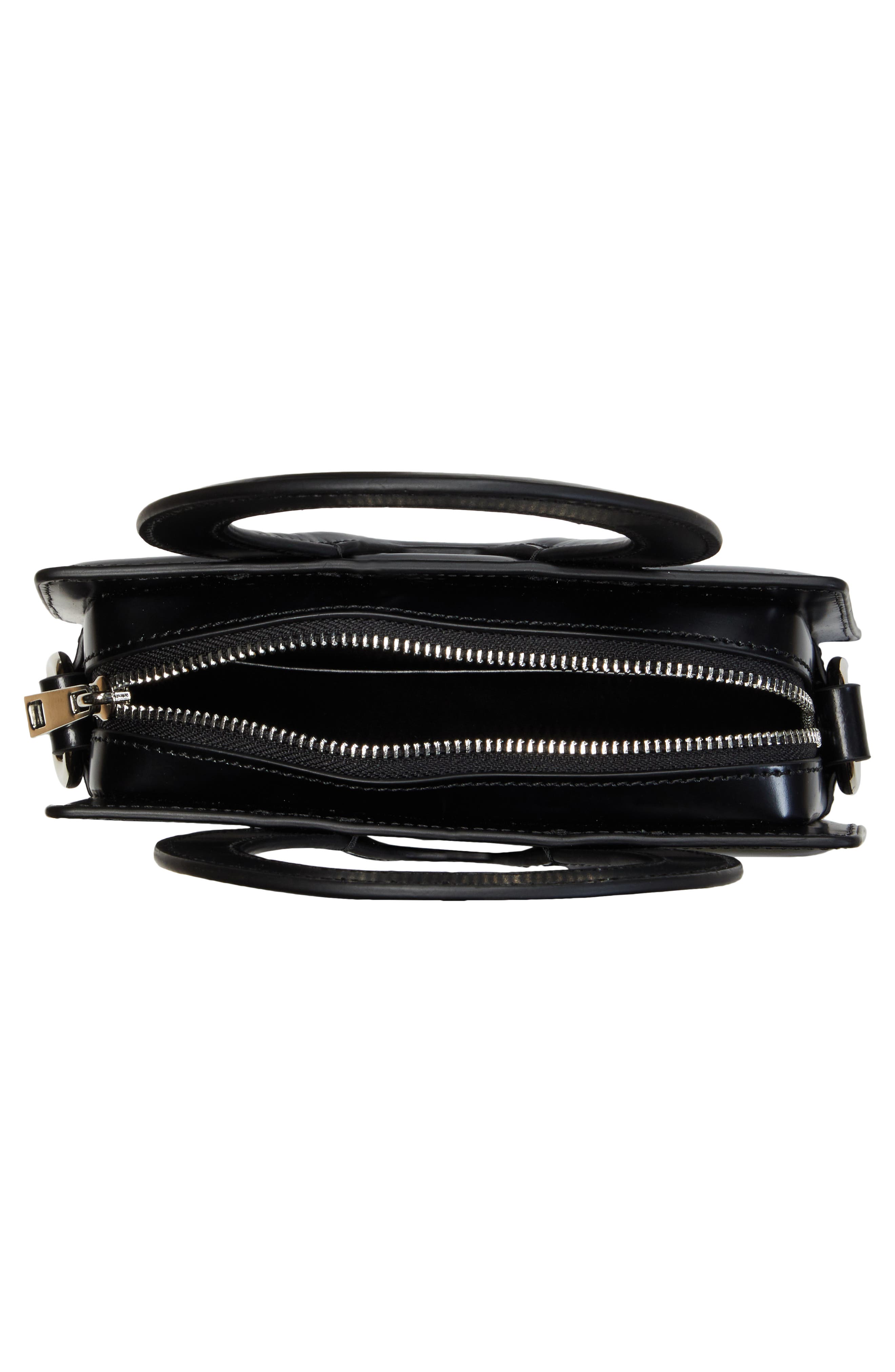 Luar Mini Ana Leather Top Handle Bag, Alternate, color, Black