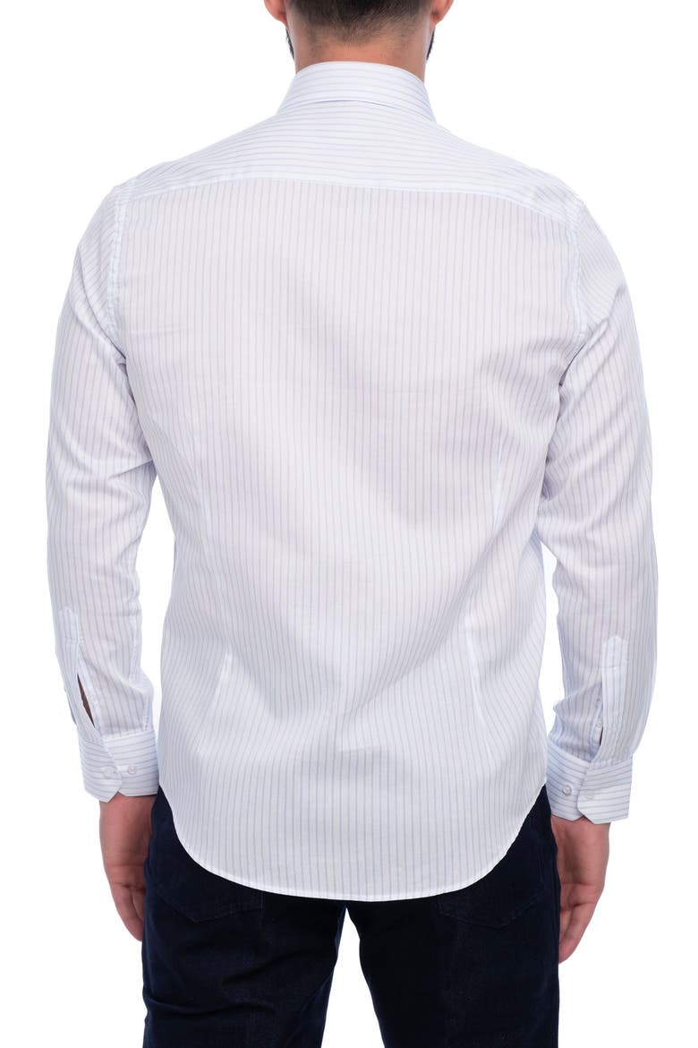 Barkson Slim Fit Cotton Dress Shirt, Alternate, color, LIGHT BLUE