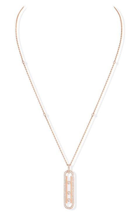 Baby Move Pavé Diamond Pendant Necklace