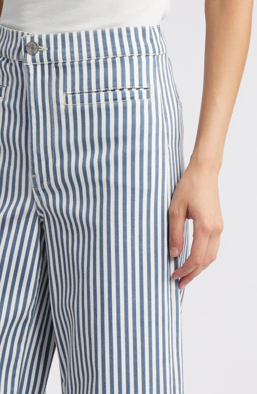 Frame Tailored Trouser In Seaport Stripe