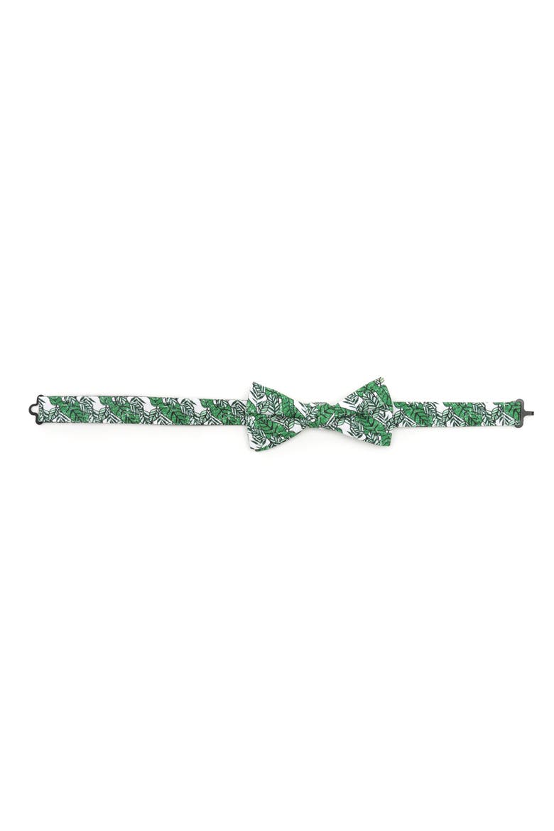 Palm Leaf Bow Tie, Alternate, color, GREEN