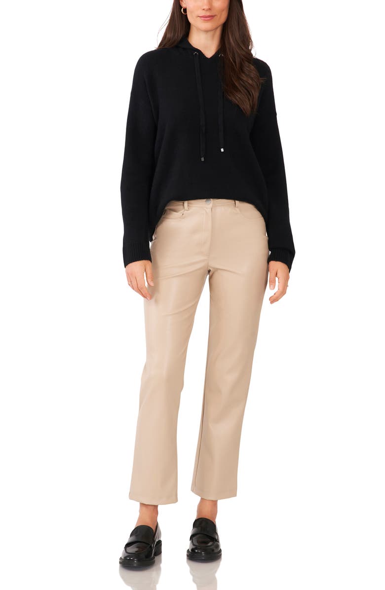 Vince Camuto Jersey Knit Hooded Sweater, Alternate, color,