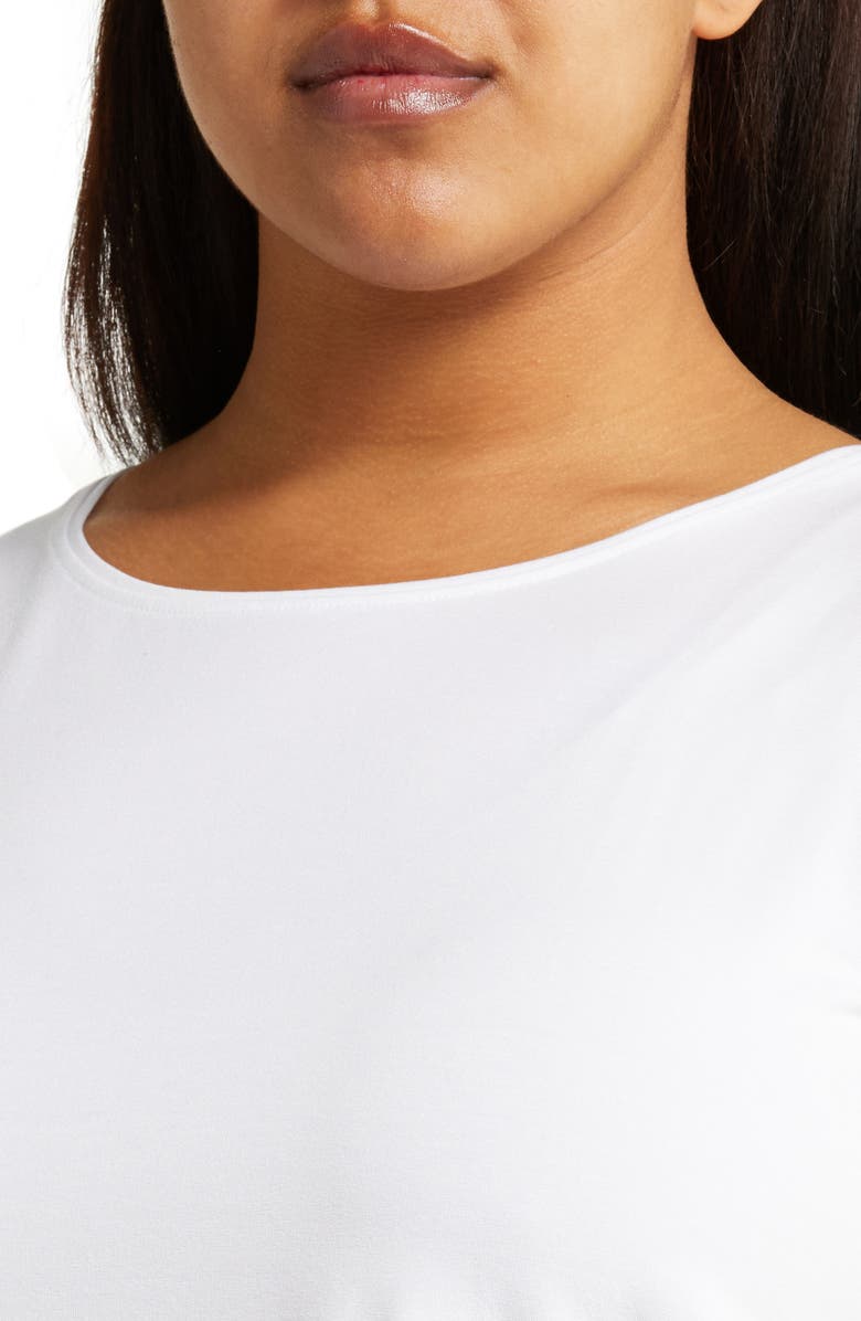 Eileen Fisher Stretch Jersey Tank, Alternate, color, White