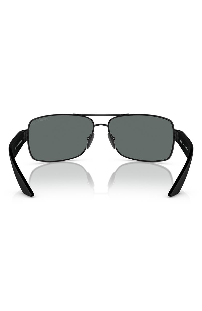 PRADA SPORT 65mm Oversize Polarized Pillow Sunglasses, Alternate, color,