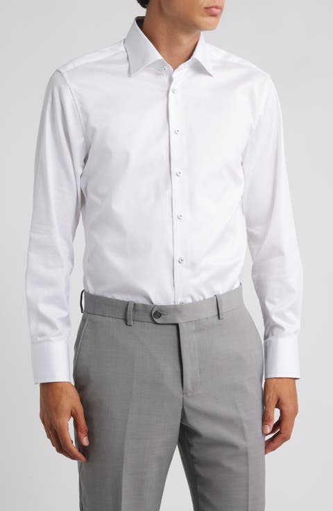Luxury Slim Fit Non-Iron Dress Shirt