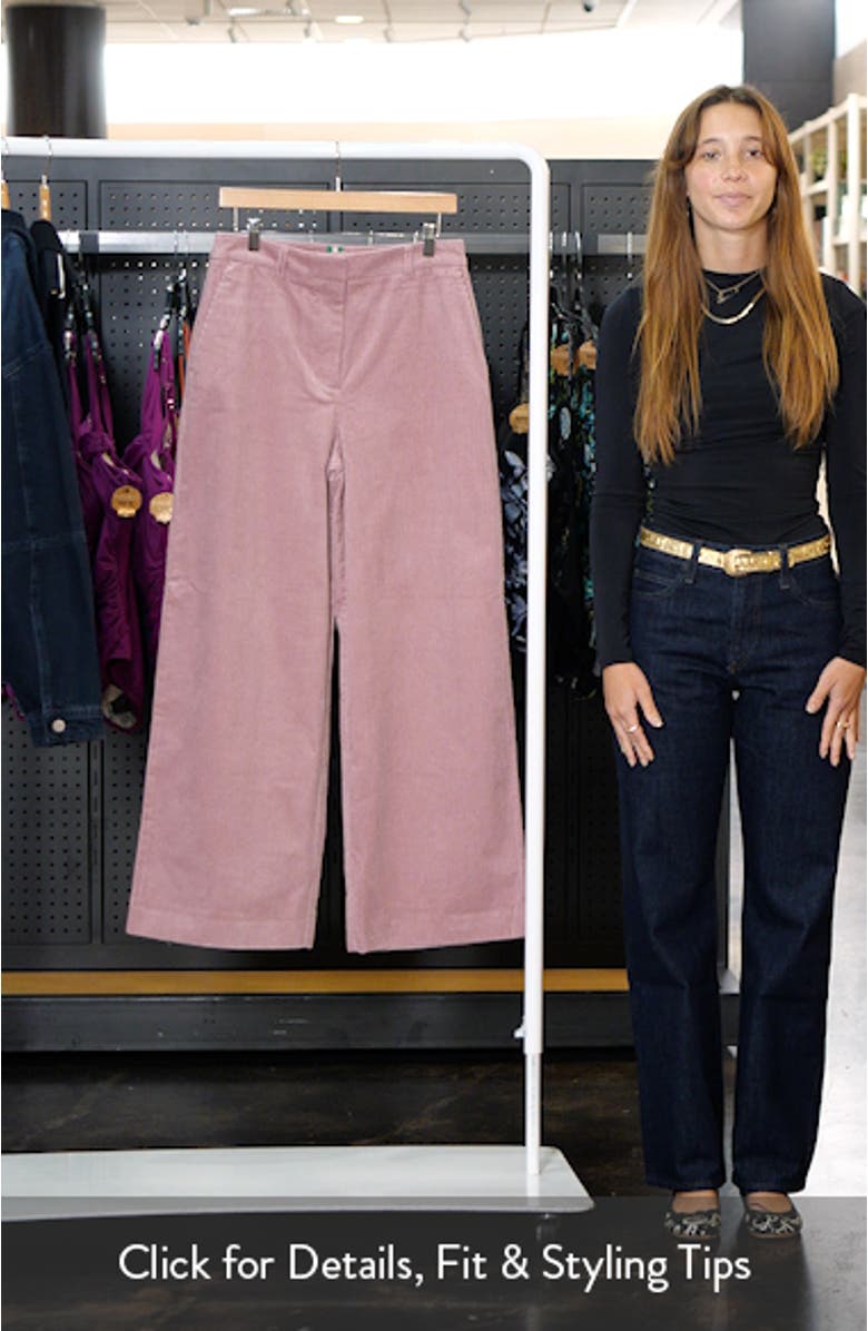 Belgravia Straight Leg Corduroy Pants, sales video thumbnail