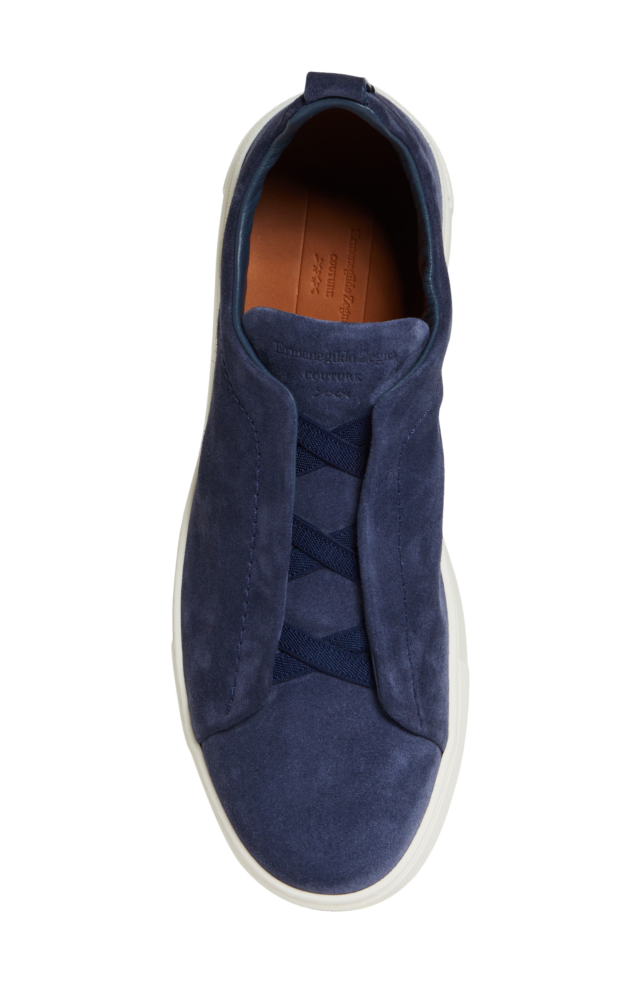 ZEGNA Triple Stitch Slip-On Sneaker, Alternate, color, 