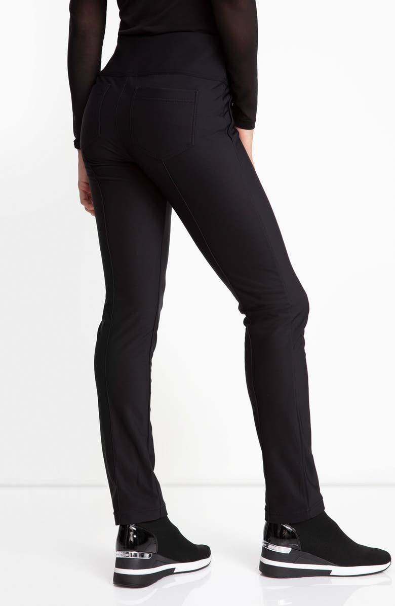 Anatomie Sonia Cozy Fleece-Lined High Rise Pant, Alternate, color, Black