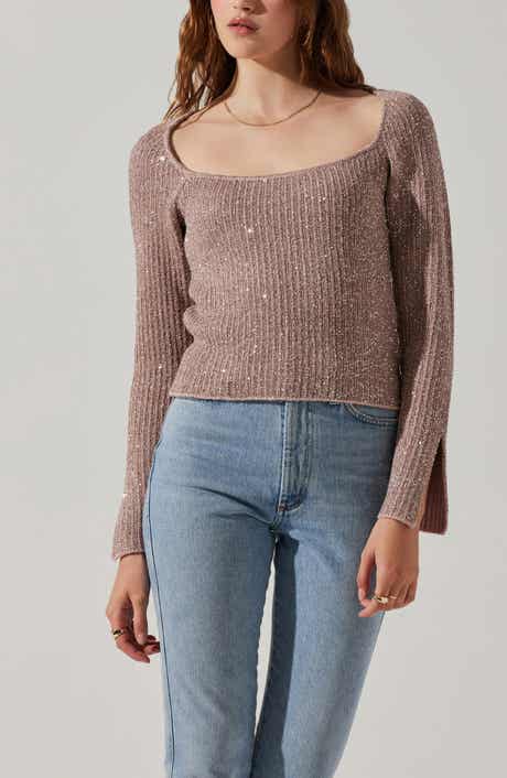 ASTR the Label Marina Metallic Sweater