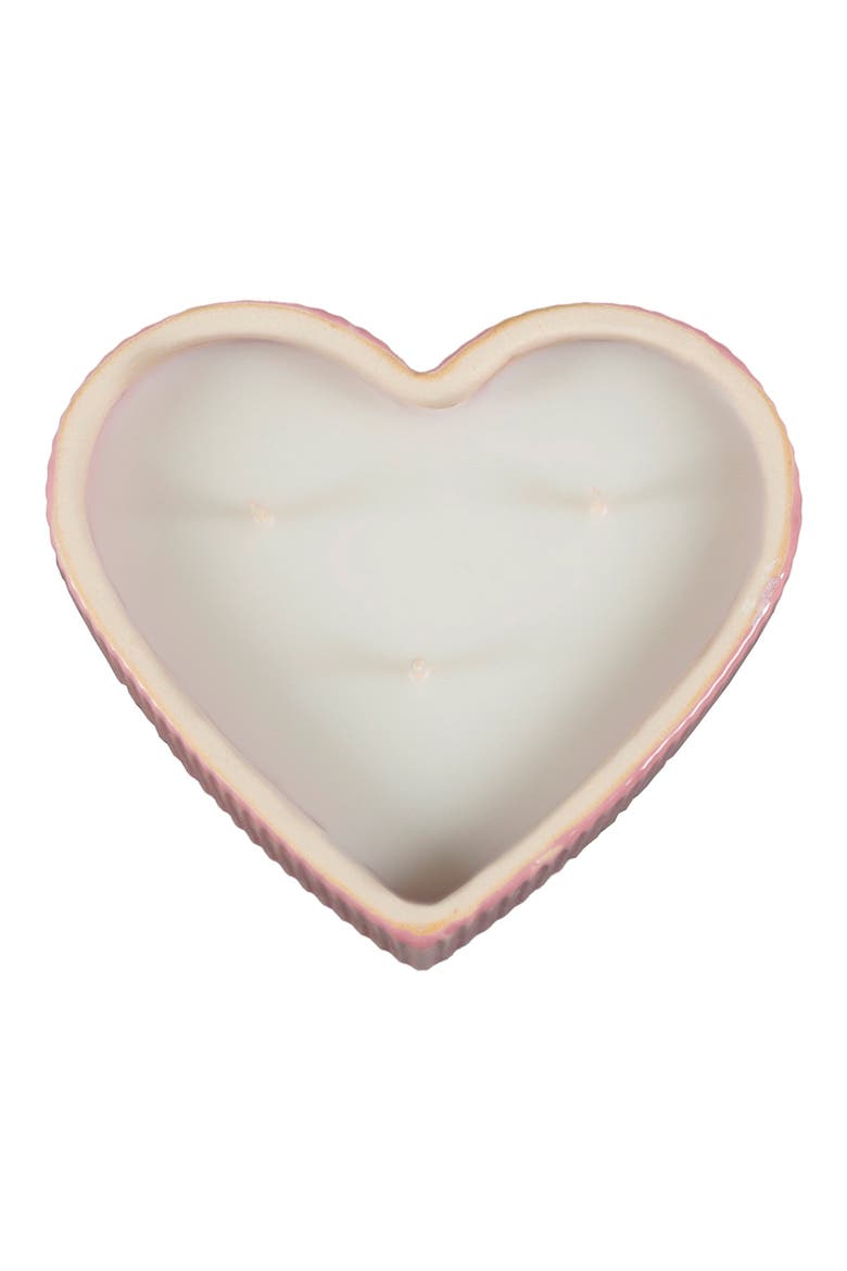 Vanilla Cloud Heart Candle, Alternate, color, PINK