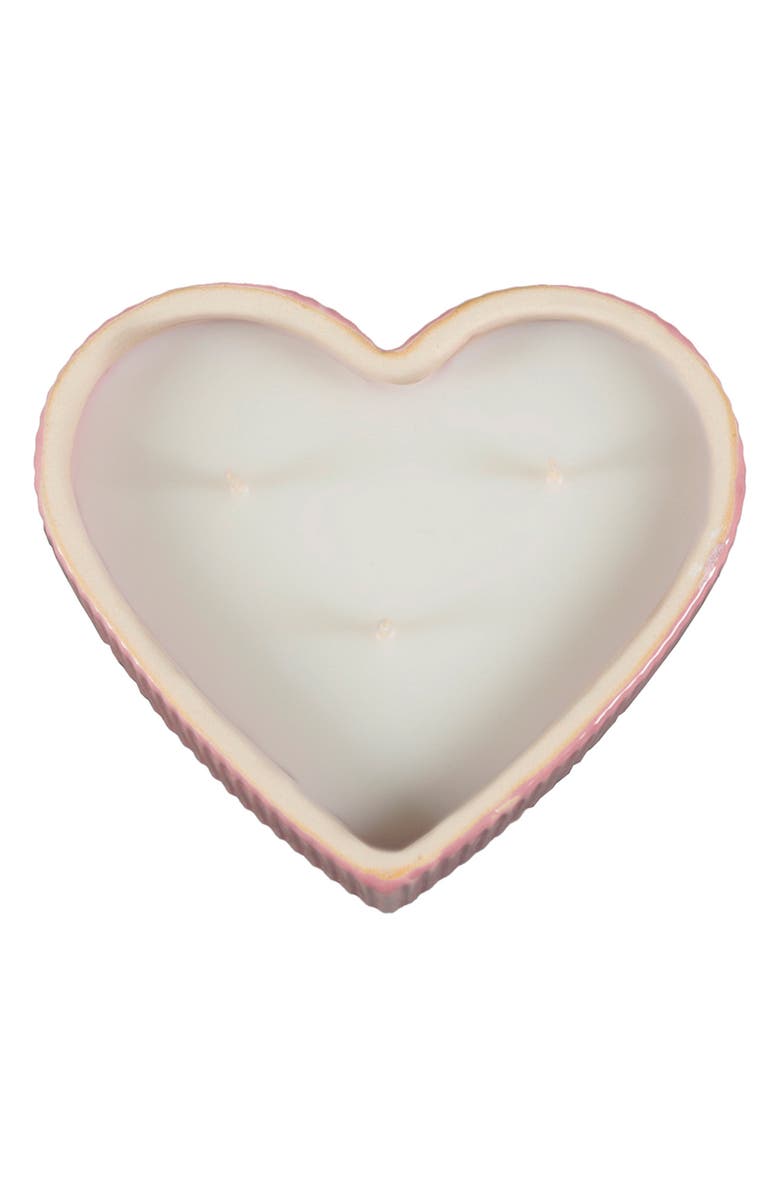FLORA BUNDA Vanilla Cloud Heart Candle, Alternate, color, Pink