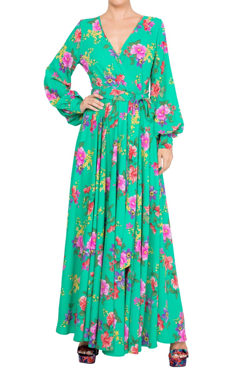 MEGHAN LA Lilypad Maxi Dress, Alternate, color, 
