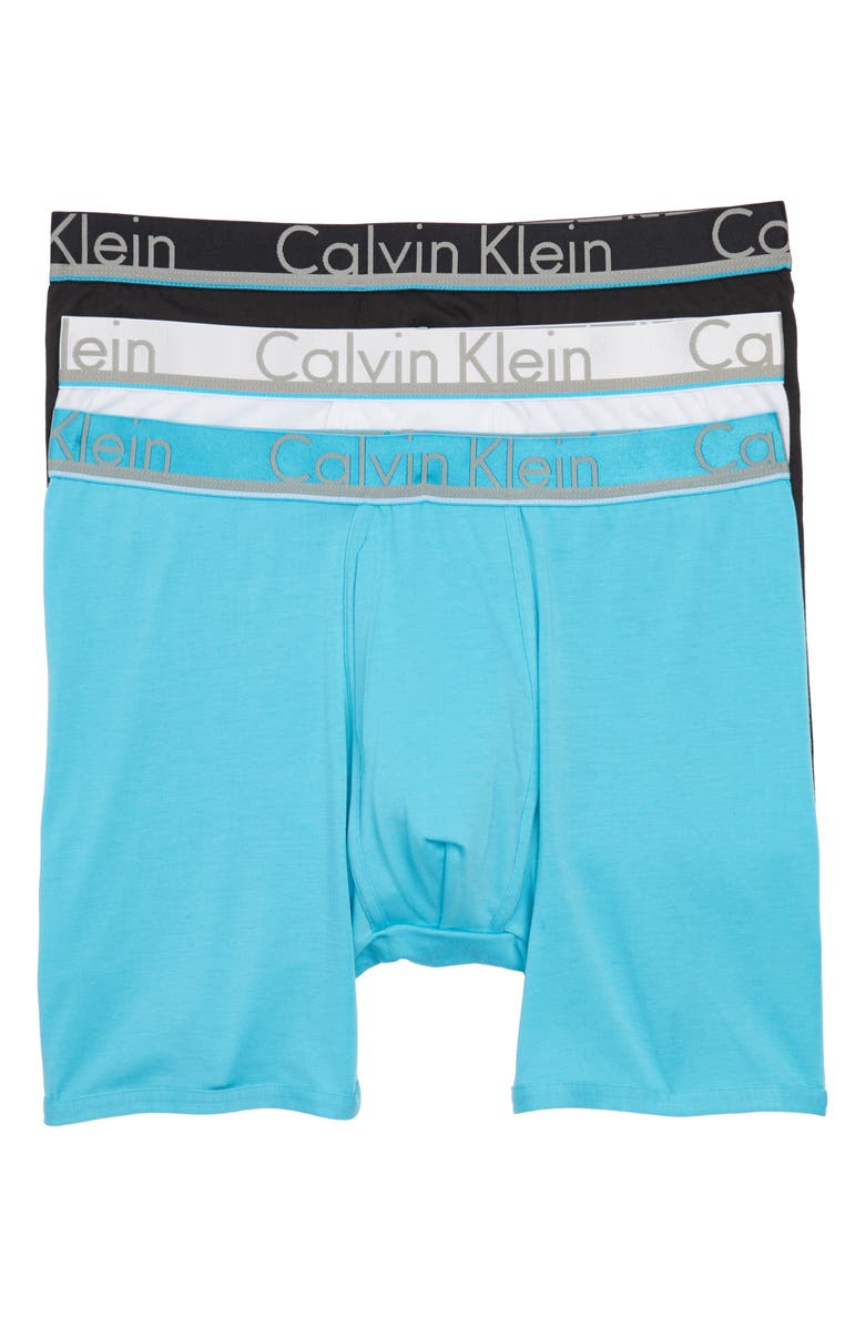 Calvin Klein 3-Pack Comfort Microfiber Boxer Briefs, Main, color, 