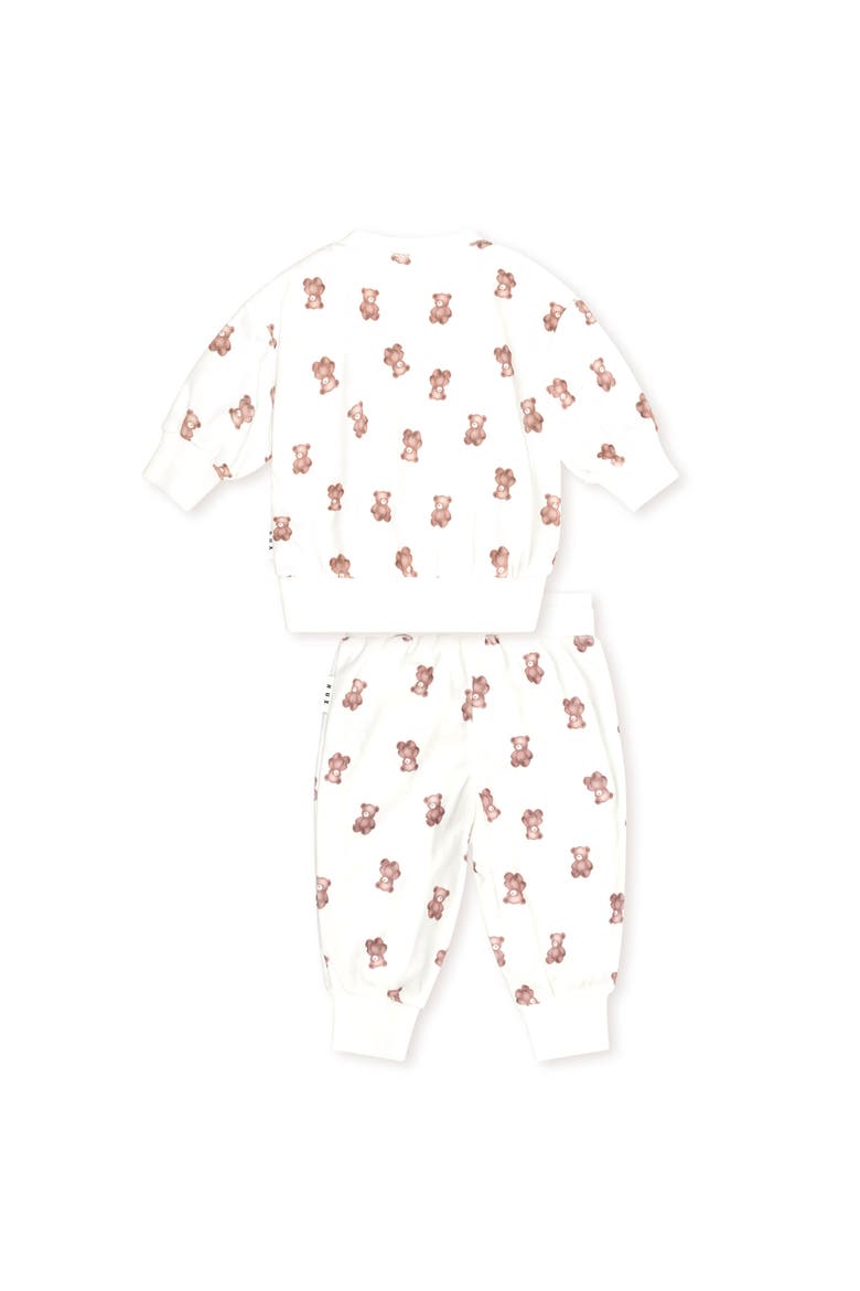 My First Hux Velour 2Pc Set, Alternate, color, Almond Milk