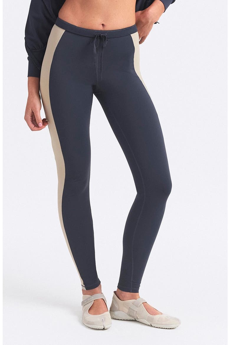 High Waist Leggings, Main, color, DEEP ROYAL/ STONE