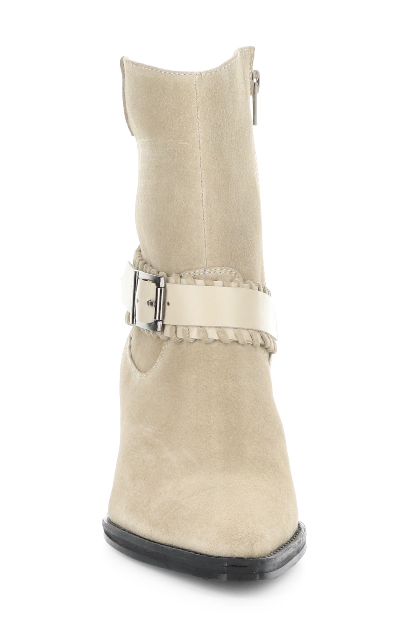 Bos. & Co. Tartan Bootie, Alternate, color, Beige Suede