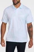 Bad Birdie Ridge Gradient Leaf Print Performance Golf Polo