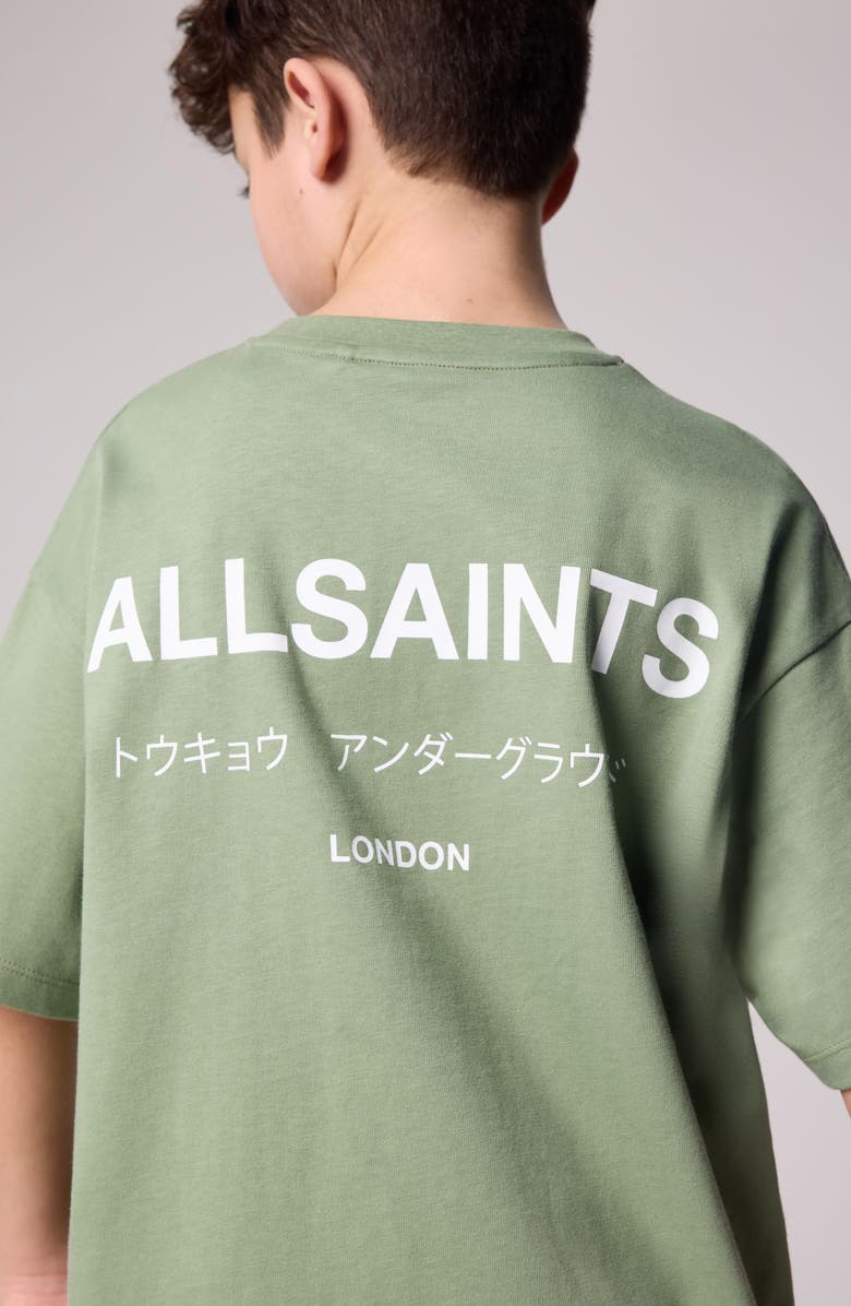 smALLSAINTS by ALLSAINTS Kids' Oversize Underground Logo Graphic T-Shirt, Alternate, color, 