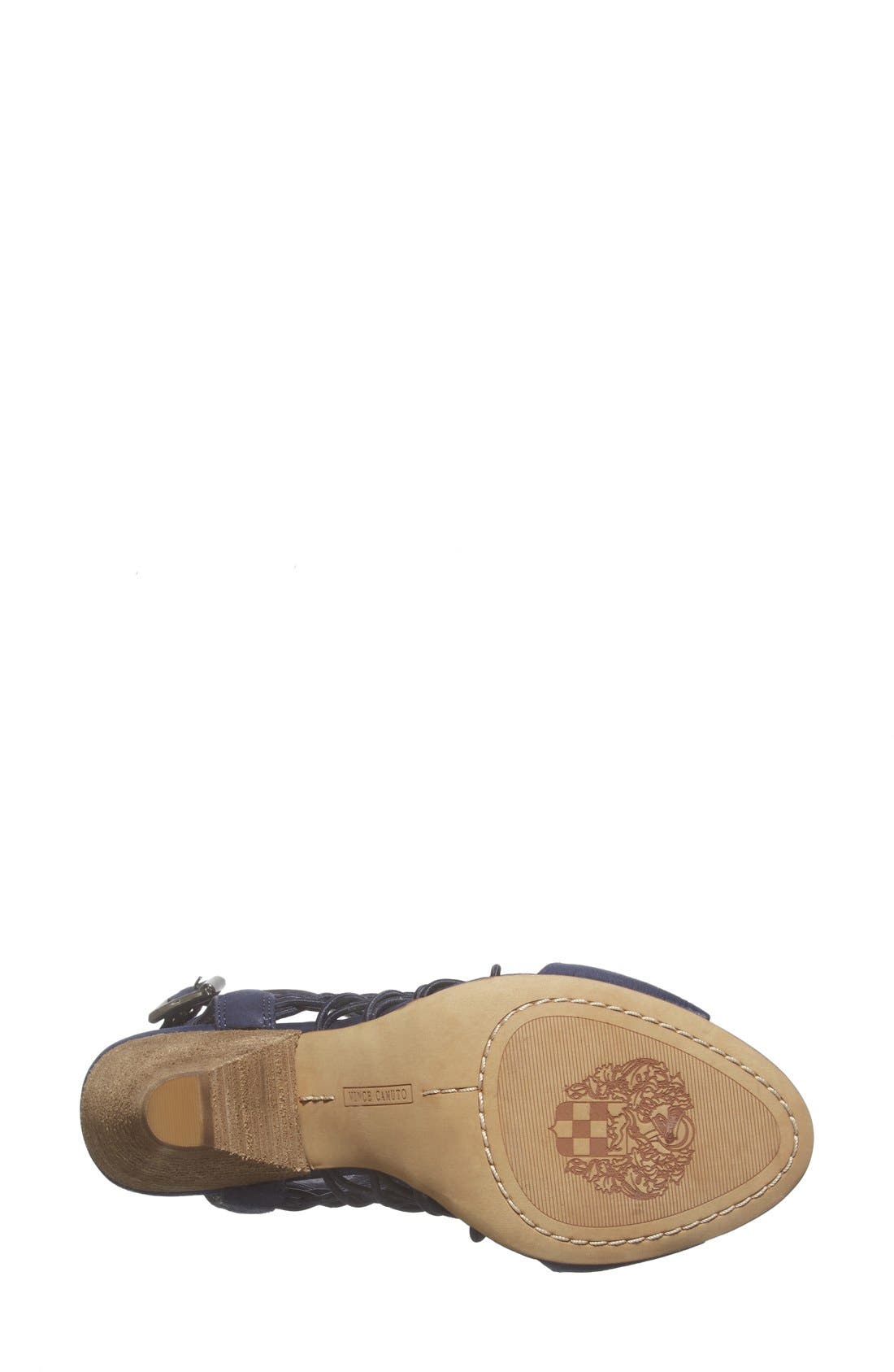 'Evel' Leather Sandal (Nordstrom Exclusive), Alternate, color, MIDNIGHT