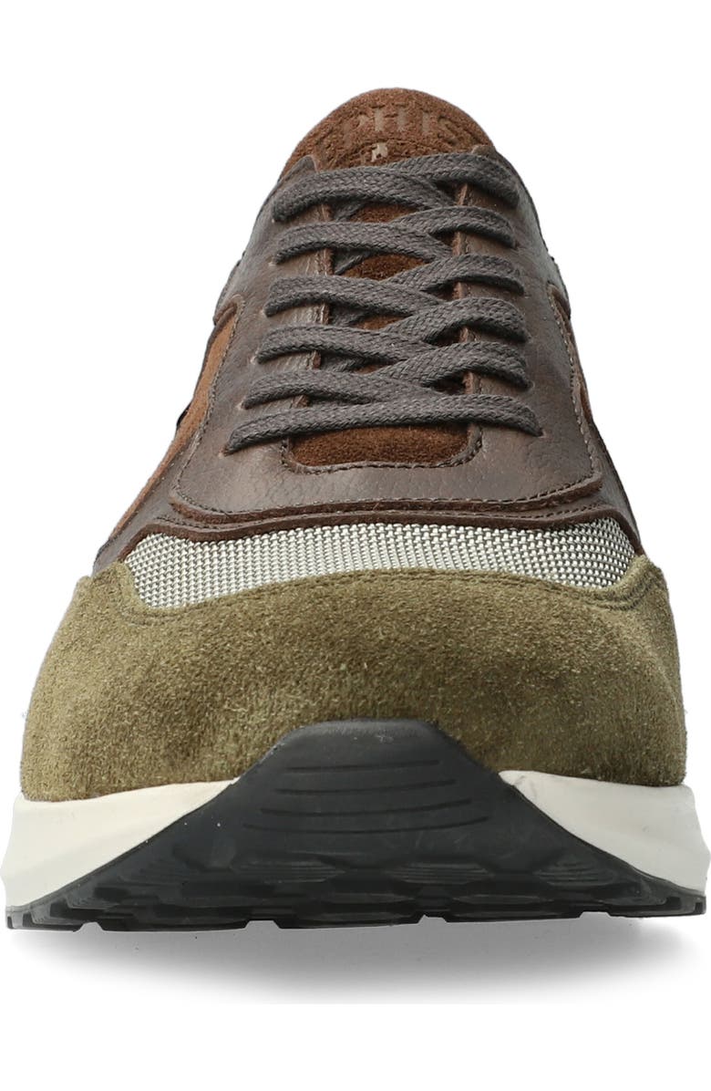 Mephisto Driss Mixed Media Sneaker, Alternate, color, Khaki