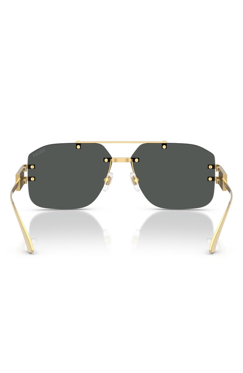 Versace 60mm Rectangular Sunglasses, Alternate, color,
