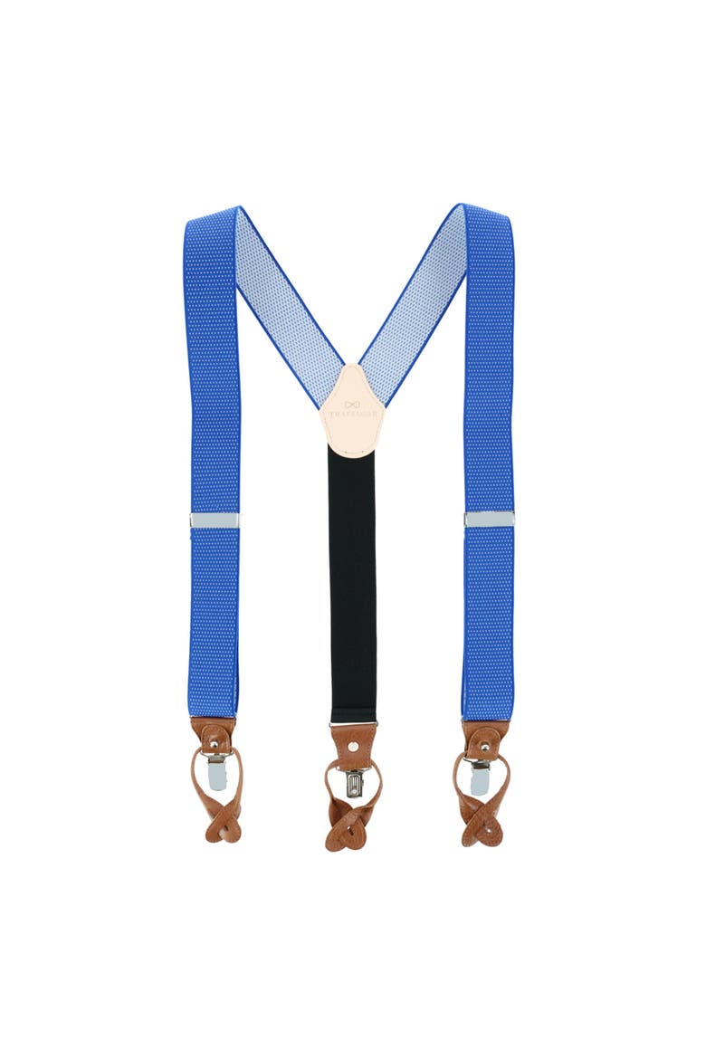 Big & Tall Napier Elastic Convertible Suspenders, Alternate, color, Blue