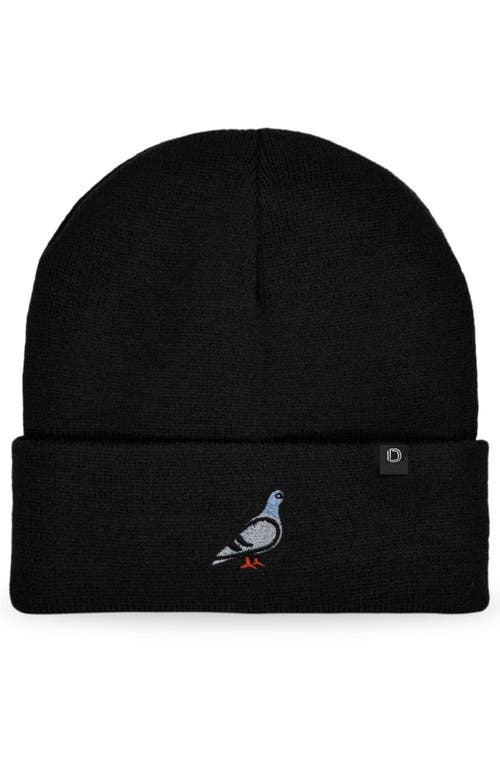 Dalix Pigeon Beanie Cap In Black
