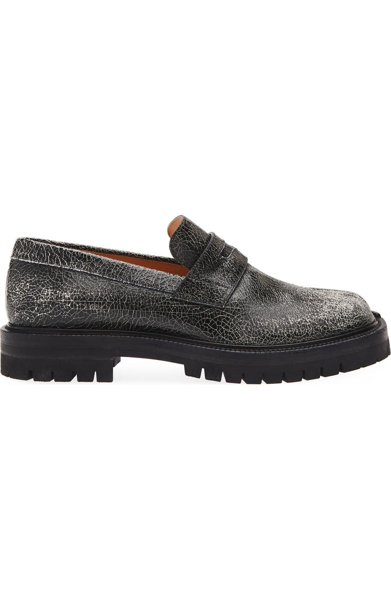 Maison Margiela Tabi County Loafer, Alternate, color, Black/ White