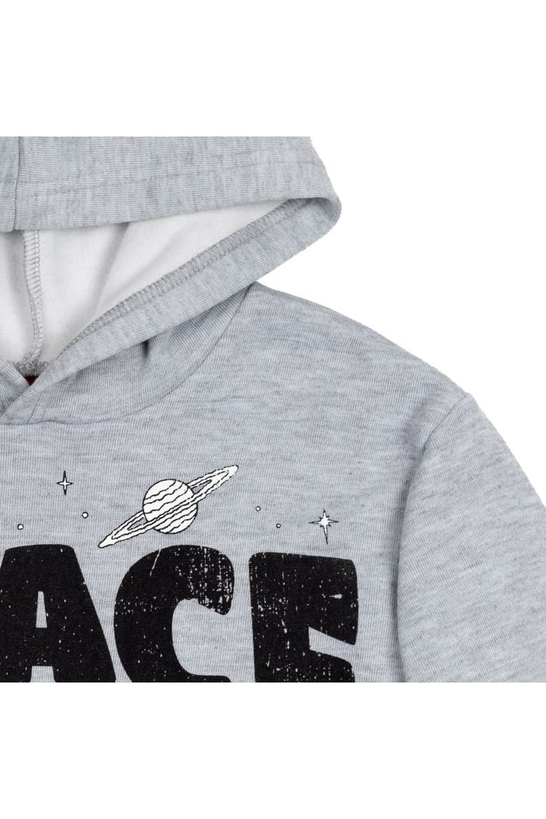 Fleece Hoodie, Alternate, color, Snoopy Heather Grey